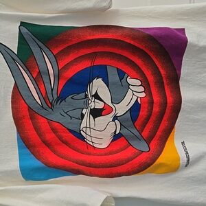 Vintage Looney Tunes Bugs Bunny Changes Tag Cotton 1992 90's T Single Stitch